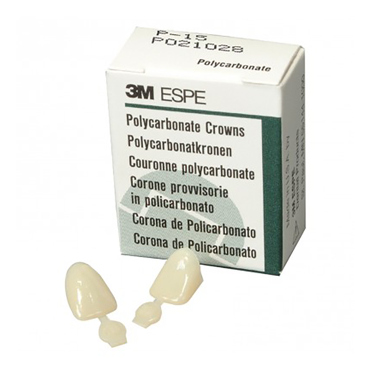 3M ESPE P12 Polycarbonate 12 Upper Right Central Crown Forms 5/Bx 3M ESPE P12 Polycarbonate 12 Upper Right Central Crown Forms 5/Bx